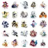 50 Pegatinas de la Versión Q del Juego Onmyoji, Accesorios de Personajes Lindos, Cascos de Coche Pintados de Alta Definición, Pegatinas Guka para DIY