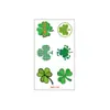 St. Adesivos de Tatuagem para o Dia de São Patrício, Fornecimento Transfronteiriço, À Prova d'Água e Resistentes ao Suor, Adesivos de Rosto de Trevo para Festival Irlandês