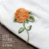 Parches Pequeños de Tela Bordados para Jeans y Ropa, Parches Florales Pequeños Cosidos a Mano, Versátiles Parches Decorativos de Moda de Rosas