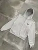 Conjunto de Duas Peças Gótico de Moda Nova Europeu e Americano 2026 com Jaqueta com Capuz e Zíper e Calça Solta Estilo Streetwear com Cordão