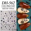 Pegatinas para Uñas Copo de Nieve Navideño 5D Estereoscópicas en Relieve Copo de Nieve Blanco DIY Pegatinas para Uñas Navideñas Joyería Estilo Dh