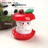 Accesorios de resina para manualidades de dibujos animados: Pinzas para el pelo, hebillas de zapatos, llaveros, colgantes y accesorios de gel de crema de gato manzana roja 3D