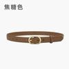 Fivela oval simples Fivela Pin Fivela Feminina cinto de couro genuíno coreano decorativo all-match terno saia cinto feminino mulheres fabricantes