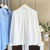Primavera 2025 Nuevo Talla Grande 100kg Hermana Gorda Casual Antiarrugas Camisa Manga Larga Camisa Casual Formal 6265