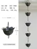Cadena de lluvia para patio, cadena desviadora de agua para villa, drenaje de aleros, campana de lluvia, gota de lluvia, campana de lluvia para exteriores, cadena de lluvia japonesa, desviación de agua de templo.