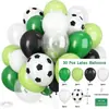 Globos para Fiesta de Fútbol del Mundial Set de 30 Piezas Temática del Mundial Decoración de Fiesta de Cumpleaños Bolas de Látex