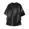 Venta Directa de Fábrica Shenlaishi Nueva Popular de Moda Degradado Corte Regular Cuello Redondo Manga Corta Camiseta de Verano Moda Casual