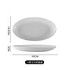 Novo estilo chinês padrão de pedra areia movediça prato de peixe doméstico prato de peixe cozido no vapor oval bacia de peixe comercial utensílios de mesa prato de alta qualidade restaurante