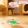 Novo Brinquedo para Gatos Autoentretenimento Alívio do Tédio Vara de Provocar Gato, Plataforma Giratória para Gatos que Oscila e Dispensa Petiscos Brinquedo Interativo, Acessórios para Gatos