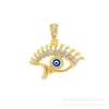 Fábrica de Origen, Venta al por Mayor en Stock, Accesorios para Joyería con Microincrustaciones de Cobre, Colgante de Ojo con Goteo de Aceite, Accesorios para Collares, Accesorios para Pulseras