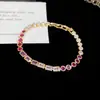 Pulsera de flor redonda con cierre de circonita, lujo ligero, alta gama, pulsera exquisita con un diseño elegante, versátil y a la moda, venta al por mayor