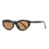 Gafas de sol con montura ojo de gato personalizadas Gafas de tendencia europea y americana Gafas de sol de montura pequeña transfronterizas Nuevo modelo para mujer Anti-ultravioleta de alto nivel