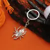 Colgante Llavero Forma de Araña Halloween Estilo Neutro Europeo y Americano, Adecuado para Uso Diario y Regalo para Hombres y Mujeres