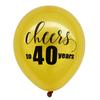Nuevo ¡SALUD por 30 40 años globo de látex ¡SALUD CERVEZAS decoración de celebración de fiesta de aniversario