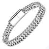Pulsera Nueva Estilo Europeo y Americano Simple Acero de Titanio Pulsera para Hombre Transfronteriza Creativa Geométrica Cadena Positiva y Negativa Pulsera de Acero Inoxidable