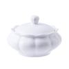 Tazón de cerámica especial estilo palaciego para estofado de hotel con tapa, tazón a prueba de agua para estofado de golondrinas, tazón de sopa para el hogar, tazón para huevo al vapor de restaurante, olla para estofado