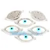 Accesorios para joyería DIY conector de ojos de diablo chapado en oro de cobre puro no se cae taladro no se decolora pulsera