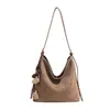 Bolsa Tejida de Retazos Elegante de Moda Verano 2026 Bolso de Hombro Casual de Paja Bolso Cruzado de Playa Ins