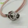 Cable RF de 50 ohmios RG316 BNC hembra (con panel y tuerca fijados) a UHF hembra