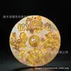 Colgante de Bestia de la Fortuna de Cinco Ratones Antiguo de Jade Imitación al por Mayor, Joyería de Colgante Circular Tai Chi de Protección del Hogar de Cuatro Bestias Míticas, Dropshipping para Transmisión en Vivo