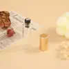 En stock frasco roll-on frasco roll-on tapa dorada frasco para aceites esenciales frasco de trasvase 5ml 10ml frasco para aceites esenciales frasco roll-on frasco de muestra de perfume