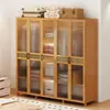Armario para Uso Doméstico en Dormitorio, Montaje Sencillo, Económico Armario Moderno Multicapa con Puertas para Viviendas de Alquiler, Armario a Prueba de Polvo para Sala de Estar