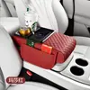 Caja de apoyabrazos para coche Elevador Carga inalámbrica Almohadilla para caja de apoyabrazos de coche Portavasos de carga para coche Caja de pañuelos Almohadilla elevadora para caja de apoyabrazos