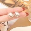 [Procesamiento y Personalización] Pendientes de Perlas Estilo Tweed, Pendientes de Diamantes Elegantes y de Alta Gama, Accesorios, Pendientes Versátiles a la Moda