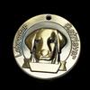 Pingente de Coleira para Cachorro Tag de Identificação Antiperda em Bronze Antigo Tag de Identificação para Pet Estilo Ins Gravação a Laser