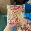 Decoración Día de San Valentín Amazon Polvo Dorado Corazón Brochetas de Bambú Brochetas para Cóctel Brochetas para Hamburguesas Brochetas Desechables Brochetas Decorativas