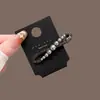 Elegante Pasador de Perlas para Mujer Lazo Negro Pinza Negra Avanzada Pinza Lateral Pinza para Flequillo Pinza Simple de Pico de Pato