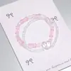Explosões Super Fada Mori Cristal Lua Pulseira Feminina Design de Nicho Estudante Joker Cor Doce Pulseira de Namorada