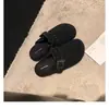 Pantuflas de Lana Gruesas Estilo Birkenstock con Hebilla, Modelo Otoño e Invierno para Mujer