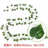 Simulación 81 Hojas Ratán Verde Transfronterizo Amazon Decorativa Artificial Vid de Hoja de Uva Planta Verde Vid