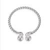 Pulsera de Anillo de Un Paso con Campana Doble Palacio Twist Estilo Palacio Retro Pulsera de Pensamiento de Un Paso Femenina Pulsera de Campana Twist Femenina