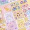 Adesivos de diário de desenho animado para crianças combinam com bolsa de card goo estilo menina fofo adesivos transparentes coração de menina Adesivos Pegajosos