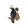 Accesorios de joyería de bricolaje, serie de Halloween, aleación de aceite, calavera, luna, cuervo, colgante, pulsera, colgante, venta al por mayor