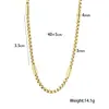 Nueva Cadena de Coordinación de Cilindro de Acero Inoxidable con Perla Redonda de Ágata Cadena Geométrica Moda Europea y Americana Pulsera Versátil Personalizada Simple para Hombres y Mujeres