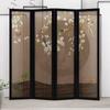 Pantalla Plegable Móvil Divisoria Sala de Estar Simple Moderna China Hotel Sombreada Hogar Dormitorio Salón de Té Madera Maciza Biombo Plegable