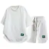 Camiseta de Manga Corta para Hombre, Nuevo Estilo de Verano, Moda Deportiva Casual Popular, Elegante y Atractivo, Combinada con un Conjunto de Shorts de Longitud Media