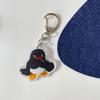 Llavero acrílico con forma de pingüino de dibujos animados, diseño creativo, con forma de corazón, para bolso de pareja, GJ029