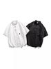 Camisa de Manga Corta Fina de Verano para Hombre 2024 Nuevo Estilo Chino Botón Estilo Chino Más Fácil de Combinar Cuadros Holgada Casual