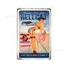 Poster de Metal Vintage para Parede de Motocicleta Artesanato 8*12 polegadas Placa de Lata de Carro Pintura de Lata de Motocicleta