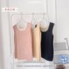 Outono e inverno Novo veludo colete térmico de veludo feminino sem costura slim all-match auto-aquecimento térmico underwear base camisa