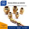 Fábrica Nuoheng todas as conexões hidráulicas de cobre reto com flangeada terminal de rosca externa reta