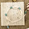 Pulsera de Verano Estilo Bohemio Nuevo Transfronterizo con Conchas Naturales, Turquesa, Estrella de Mar, Tejida a Mano para Vacaciones en la Playa
