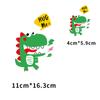 Grande pequeno tamanho combinação desenho animado animal fofo pequeno dinossauro tinta branca transferência de calor estampagem a quente ferro prensa lavável a quente em estoque