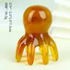 Cepillo raspador de meridianos con cabeza de pulpo y logotipo personalizado, peine de masaje para dragar meridianos y salud del cuero cabelludo, recuerdo hecho a medida