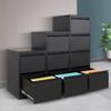 Gabinete de Archivo para Oficina Tipo Cajonera A4 de Tres Cajones y Cuatro Cajones, Fabricante de Gabinetes para Almacenamiento de Documentos, Caja de Fichas de Dos Compartimentos, Gabinete de Acero de Acceso Rápido