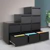 Caja de tarjetas de dos cubos colgante rápido gabinete de trabajo de acero tres cajones cuatro cajones cajón de oficina archivador a4 archivador de datos fabricante